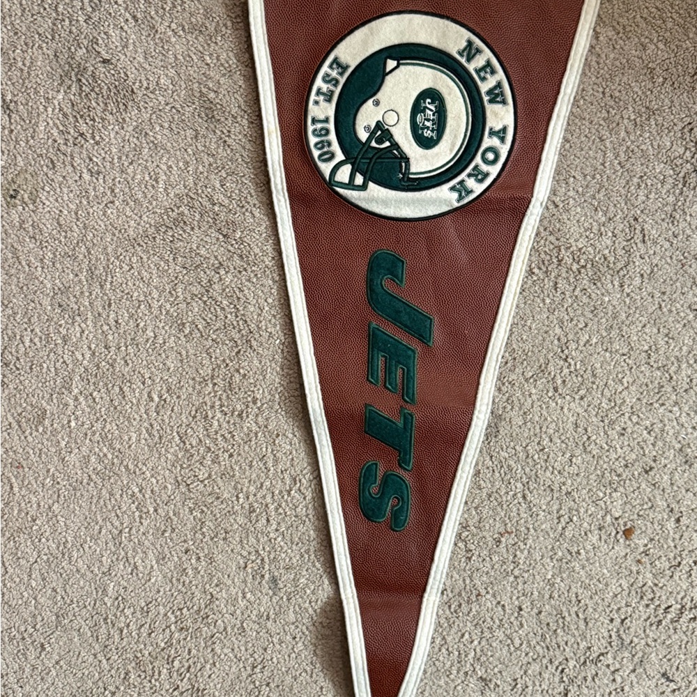 New York Jets Pennant Winning Streak NFL Wall Banner Football Decor - Picture 6 of 9
